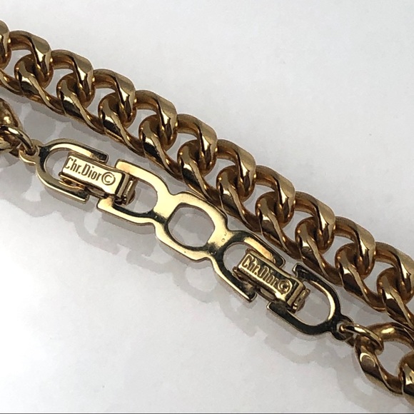 VTG 80s CHRISTIAN DIOR AMETHYST CRYSTAL NECKLACE - Picture 16 of 16